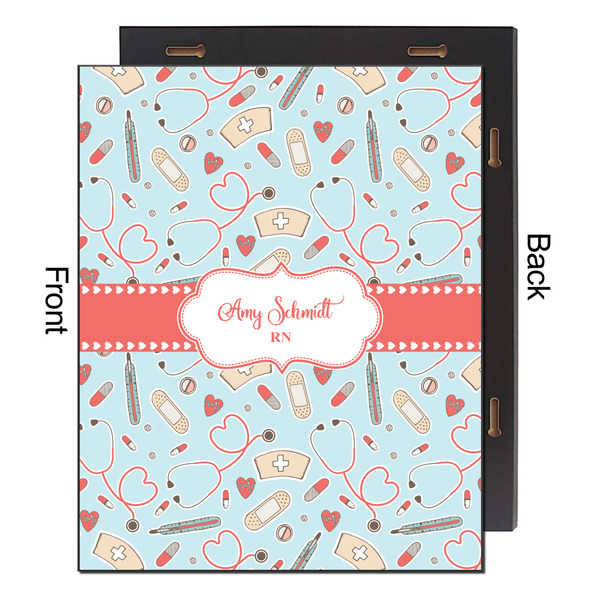 Nurse 16x20 Wood Print - Front & Back View