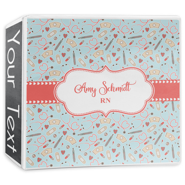 Custom Nurse 3-Ring Binder - 3 inch (Personalized)
