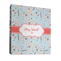 Nurse 3 Ring Binder - Full Wrap - 1" (Personalized)