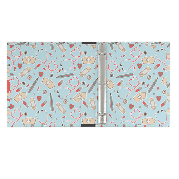 Nurse 3 Ring Binders - Full Wrap - 1" - OPEN INSIDE
