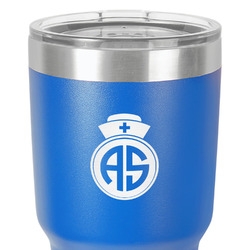 Nurse 30 oz Stainless Steel Tumbler - Royal Blue - Single-Sided (Personalized)