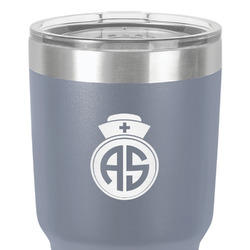 Nurse 30 oz Stainless Steel Tumbler - Grey - Single-Sided (Personalized)