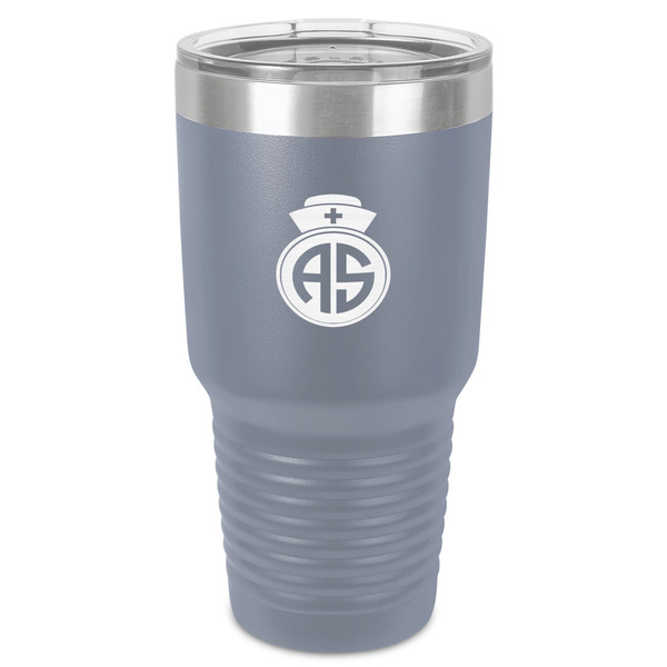 Custom Nurse 30 oz Stainless Steel Tumbler - Grey - Single-Sided (Personalized)