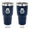 Nurse 30 oz Stainless Steel Ringneck Tumblers - Navy - Double Sided - APPROVAL