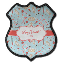 Nurse Iron On Shield Patch C w/ Name or Text