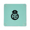 Nurse 6" x 6" Teal Leatherette Snap Up Tray - APPROVAL