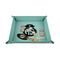 Nurse 6" x 6" Teal Leatherette Snap Up Tray - STYLED
