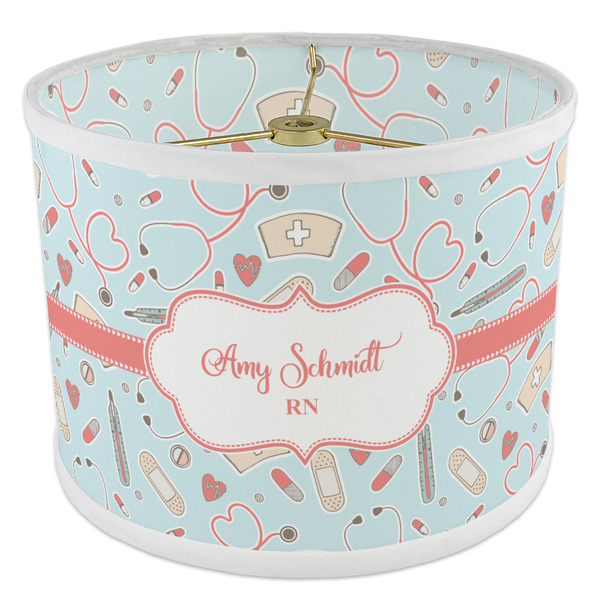 Nurse 8" Drum Lampshade - ANGLE Poly-Film