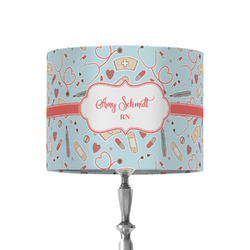Nurse 8" Drum Lamp Shade - Fabric (Personalized)