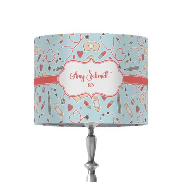 Custom Nurse 8" Drum Lamp Shade - Fabric (Personalized)