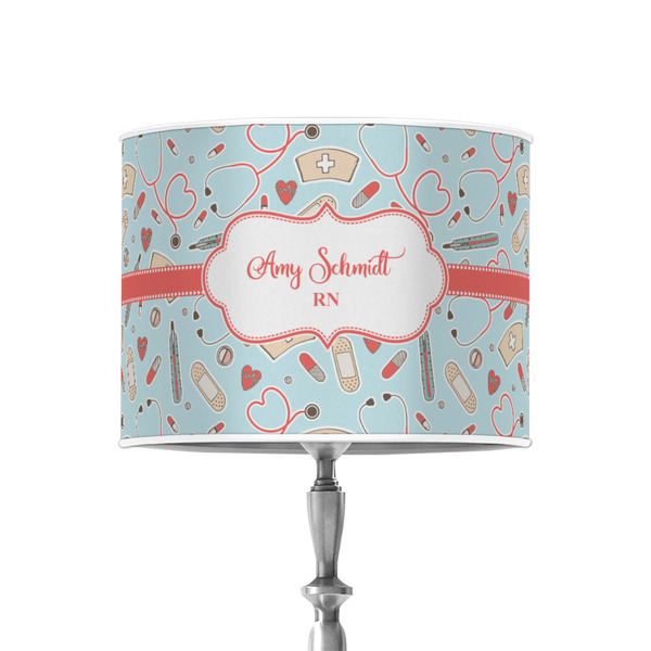 Nurse 8" Drum Lampshade - ON STAND (Poly Film)
