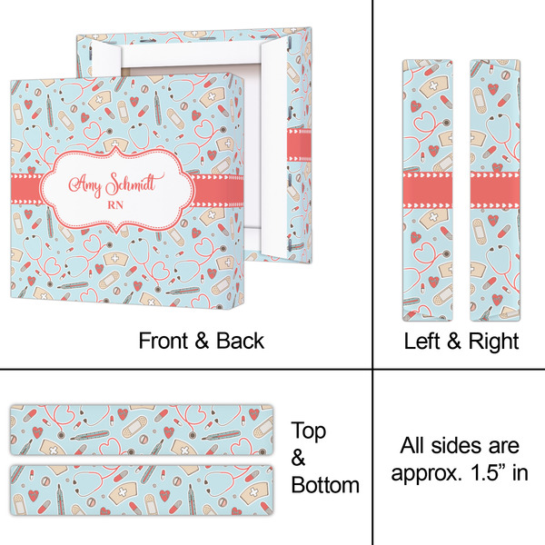 Nurse 8x8 - Canvas Print - Approval