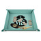 Nurse 9" x 9" Teal Leatherette Snap Up Tray - STYLED