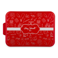 Nurse Aluminum Baking Pan with Red Lid (Personalized)