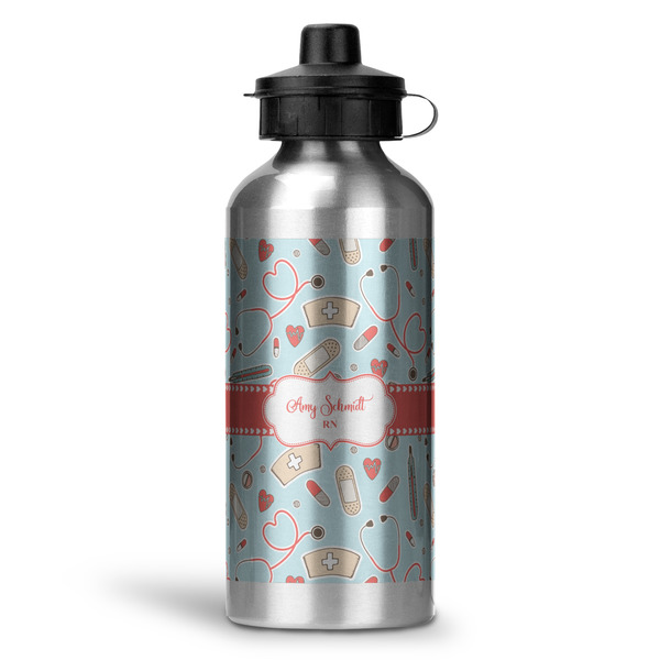 Custom Nurse Water Bottle - Aluminum - 20 oz (Personalized)