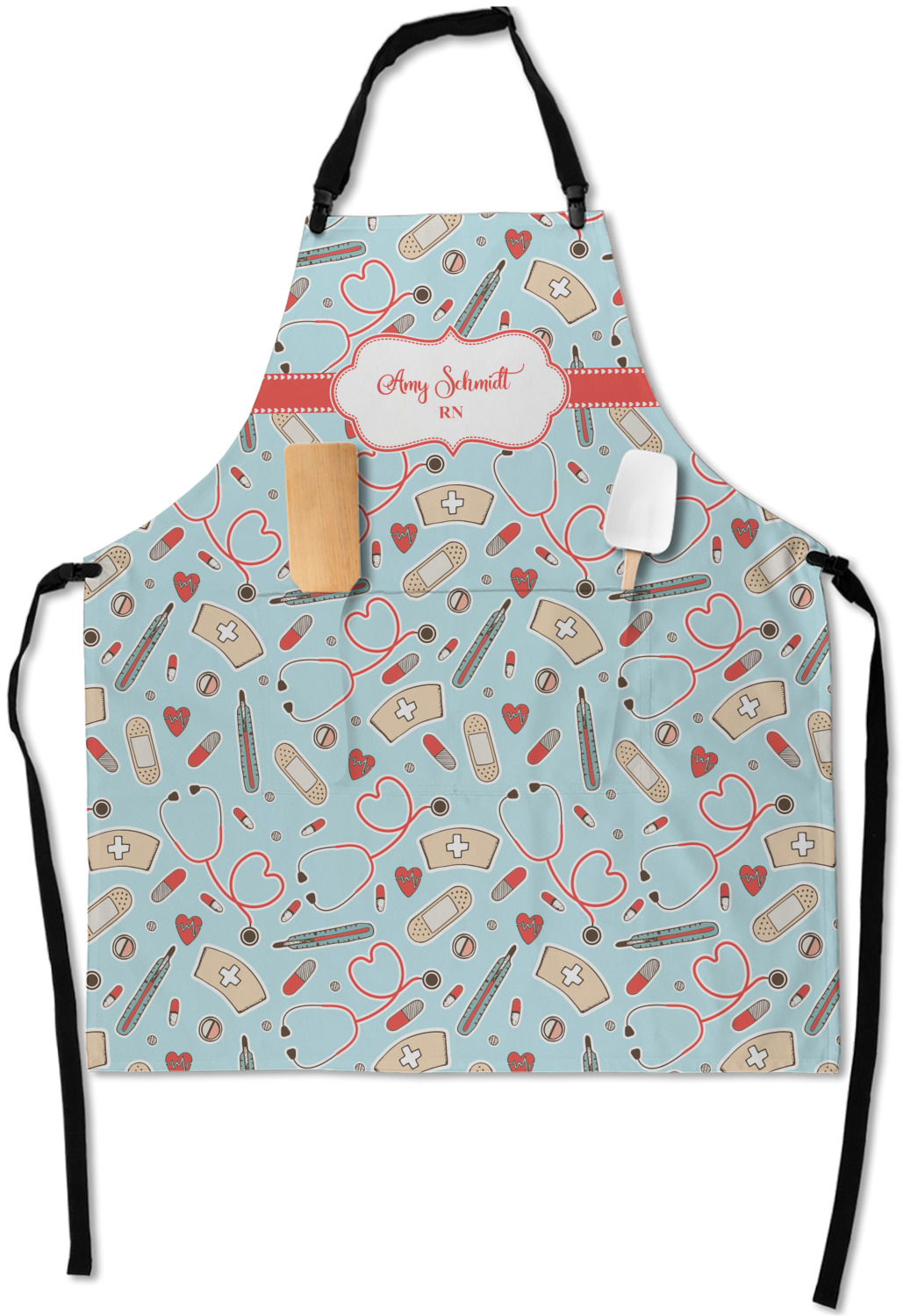Custom Nurse Apron w/ Name or Text YouCustomizeIt