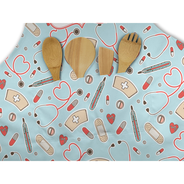 Nurse Apron - Pocket Detail with Props
