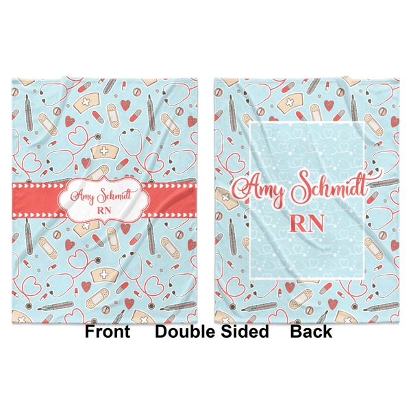 Nurse Baby Blanket (Double Sided - Printed Front and Back)