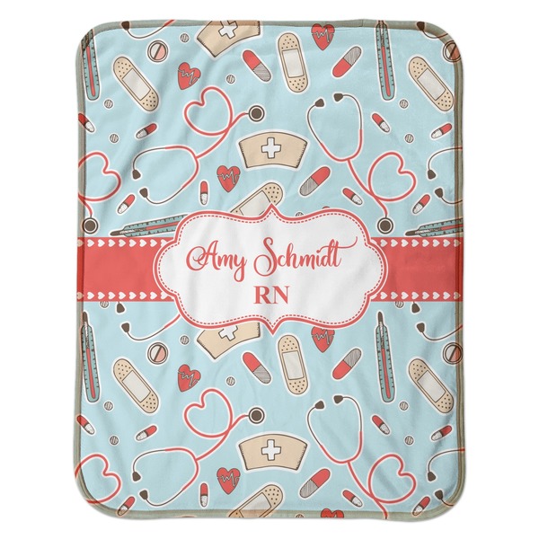 Nurse Baby Sherpa Blanket - Flat