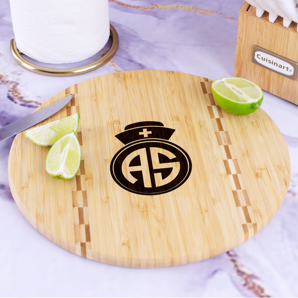 Nurse Bamboo Cutting Board - In Context