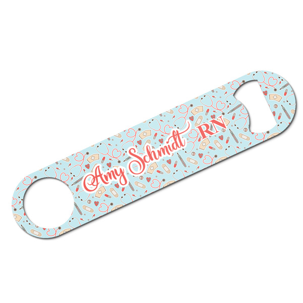 Custom Nurse Bar Bottle Opener w/ Name or Text