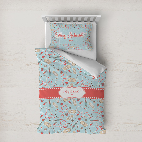 Custom Nurse Duvet Cover Set - Twin XL (Personalized)