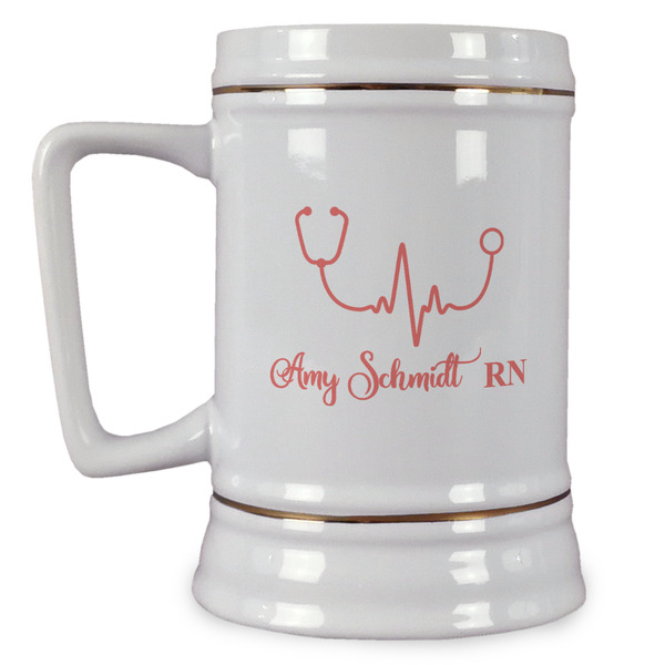 Custom Nurse Beer Stein (Personalized)