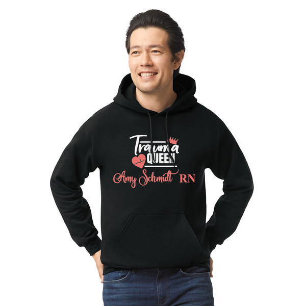 Custom Nurse Hoodie - Black - Small (Personalized)
