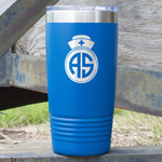 Nurse 20 oz Stainless Steel Tumbler - Royal Blue - Double Sided (Personalized)