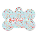 Nurse Bone Shaped Dog ID Tag (Personalized)