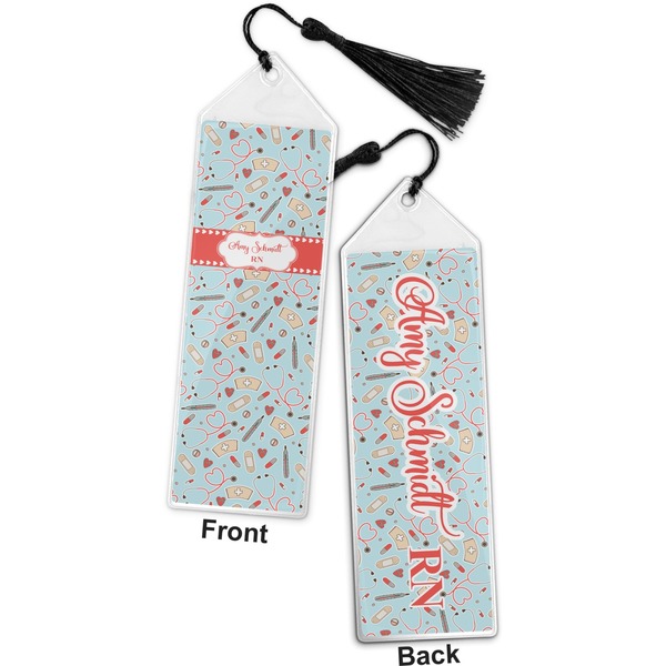 Nurse Bookmark with tassel - Front and Back