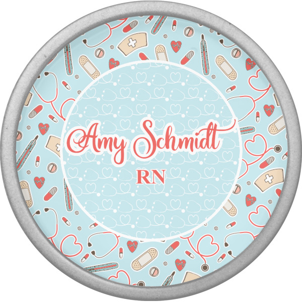 Nurse Cabinet Knob - Nickel - Front