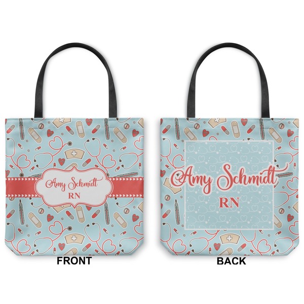 Nurse Canvas Tote - Front and Back