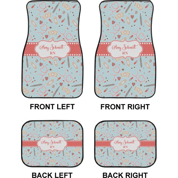 Nurse Car Floor Mats Set (2F + 2B)
