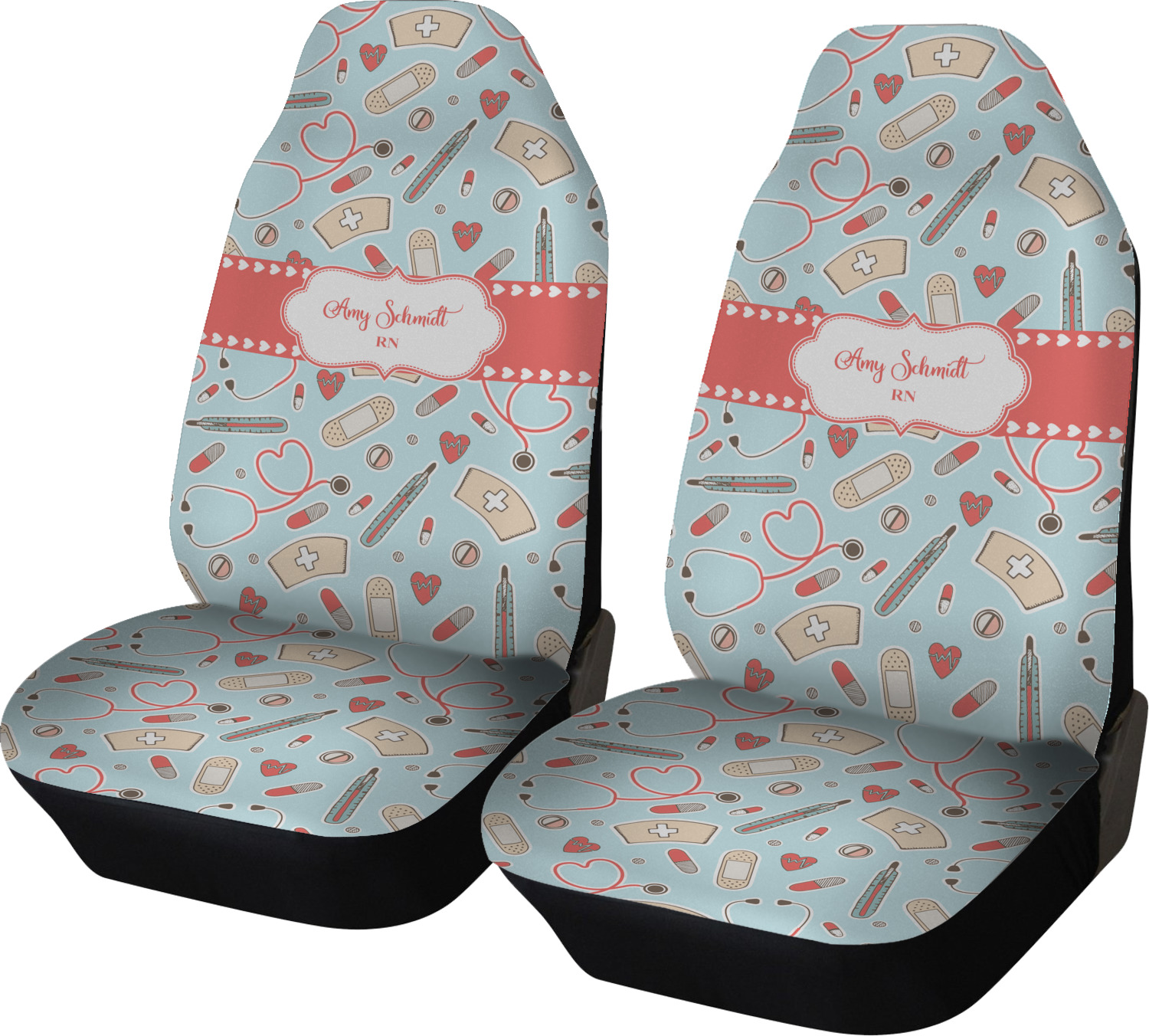 Nurse Car Seat Covers (Set of Two) (Personalized) YouCustomizeIt
