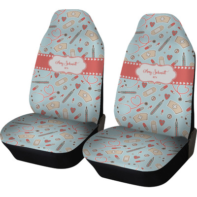 Nurse Car Seat Covers (Set of Two) (Personalized)