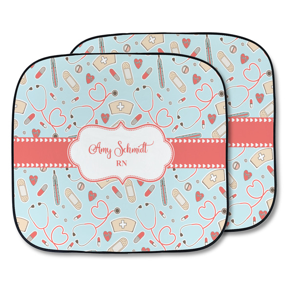 Custom Nurse Car Sun Shade - Two Piece (Personalized)