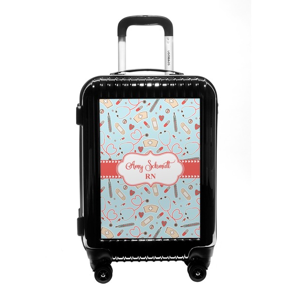 Custom Nurse Carry On Hard Shell Suitcase (Personalized)