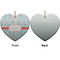 Nurse Ceramic Flat Ornament - Heart Front & Back (APPROVAL)