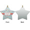 Nurse Ceramic Flat Ornament - Star Front & Back (APPROVAL)
