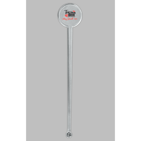 Nurse Clear Plastic 7" Stir Stick - Round - Single Stick