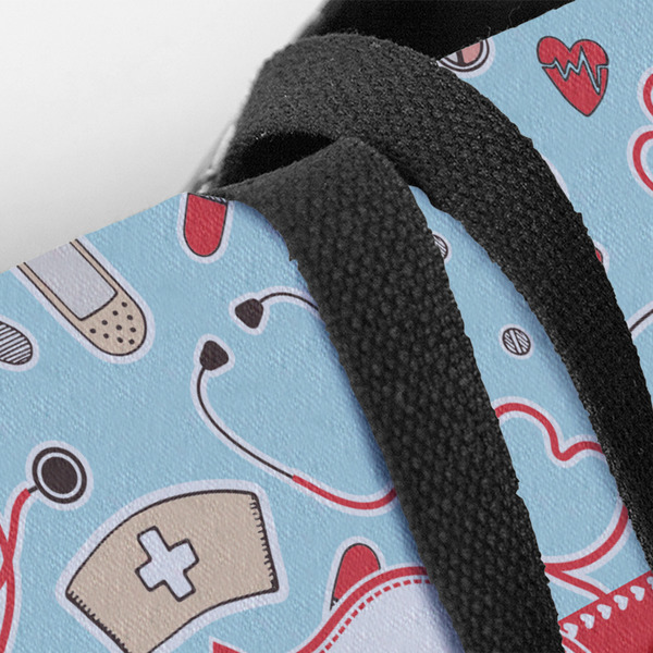 Nurse Closeup of Tote w/Black Handles