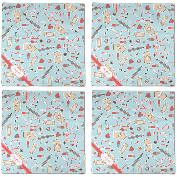 Nurse Cloth Napkins - Personalized Dinner (APPROVAL) Set of 4