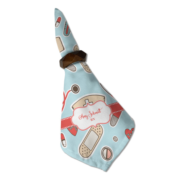 Nurse Cloth Napkins - Personalized Dinner (Folded in Ring) (MAIN)