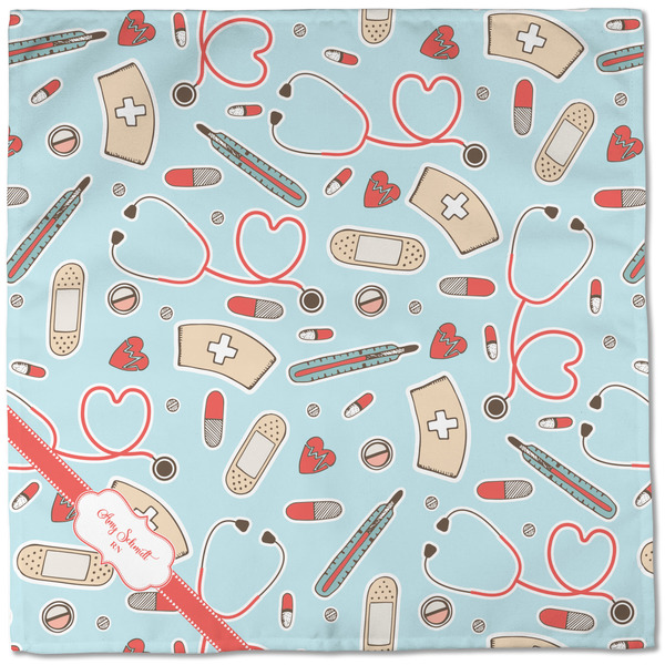 Nurse Cloth Napkins - Personalized Dinner (Full Open)