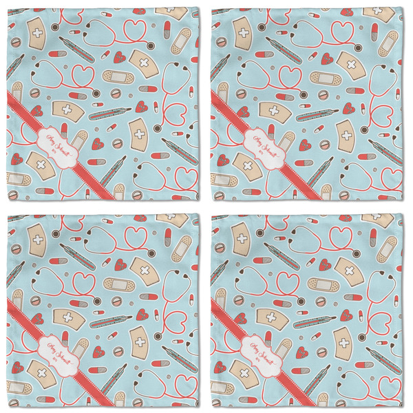 Nurse Cloth Napkins - Personalized Lunch (APPROVAL) Set of 4