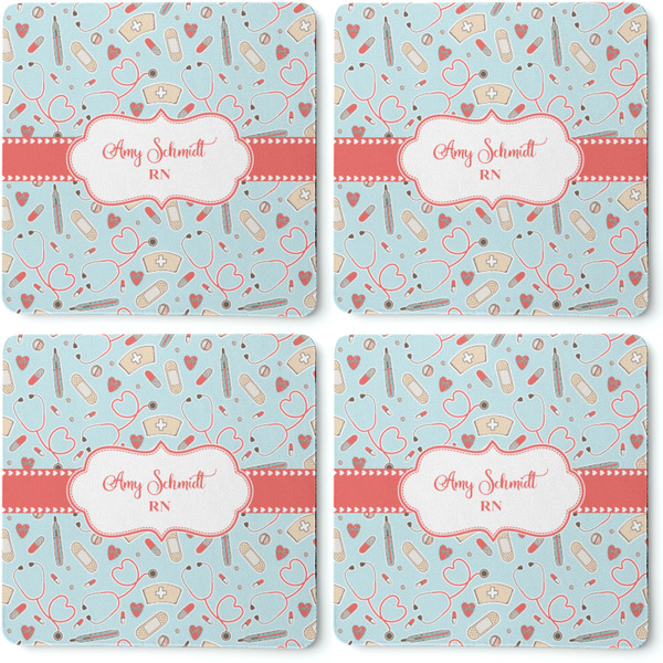 Nurse Coaster Rubber Back - Apvl