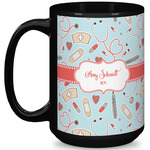 Nurse 15 Oz Coffee Mug - Black (Personalized)