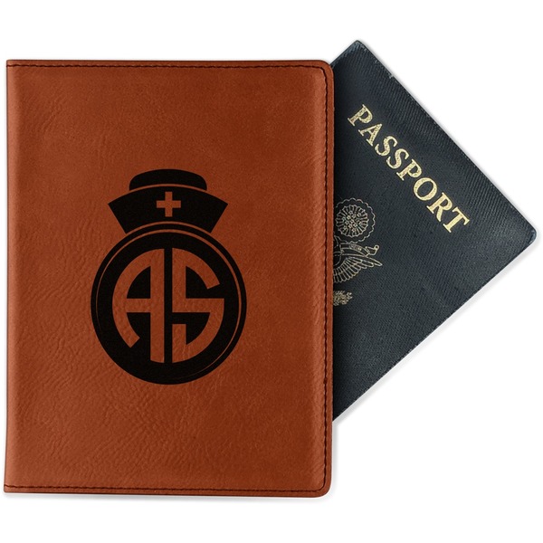 Custom Nurse Passport Holder - Faux Leather - Double Sided (Personalized)