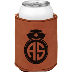 Nurse Leatherette Can Sleeve - Single Sided (Personalized)